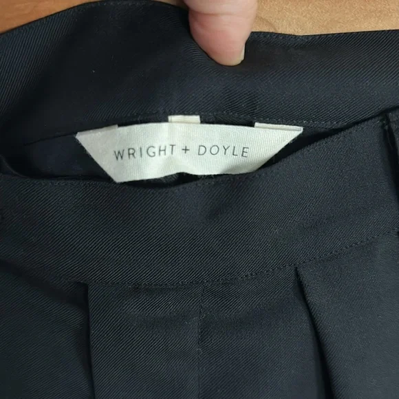 Wright and Doyle Black Pleated Trousers - Picture 6 of 10
